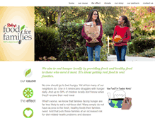 Tablet Screenshot of foodforfamilies.org